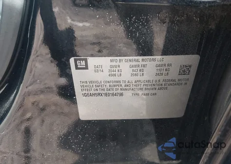 2014 Cadillac Ats Luxury z USA, uszkodzony, nr VIN 1G6AH5RX1E0164796